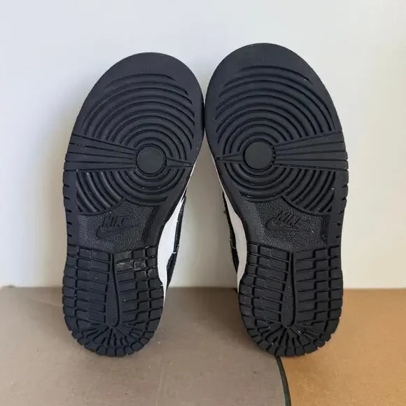 Nike Dunk Low Panda Black/White Toddler Sneakers - SZ 10 C - Picture 11 of 12